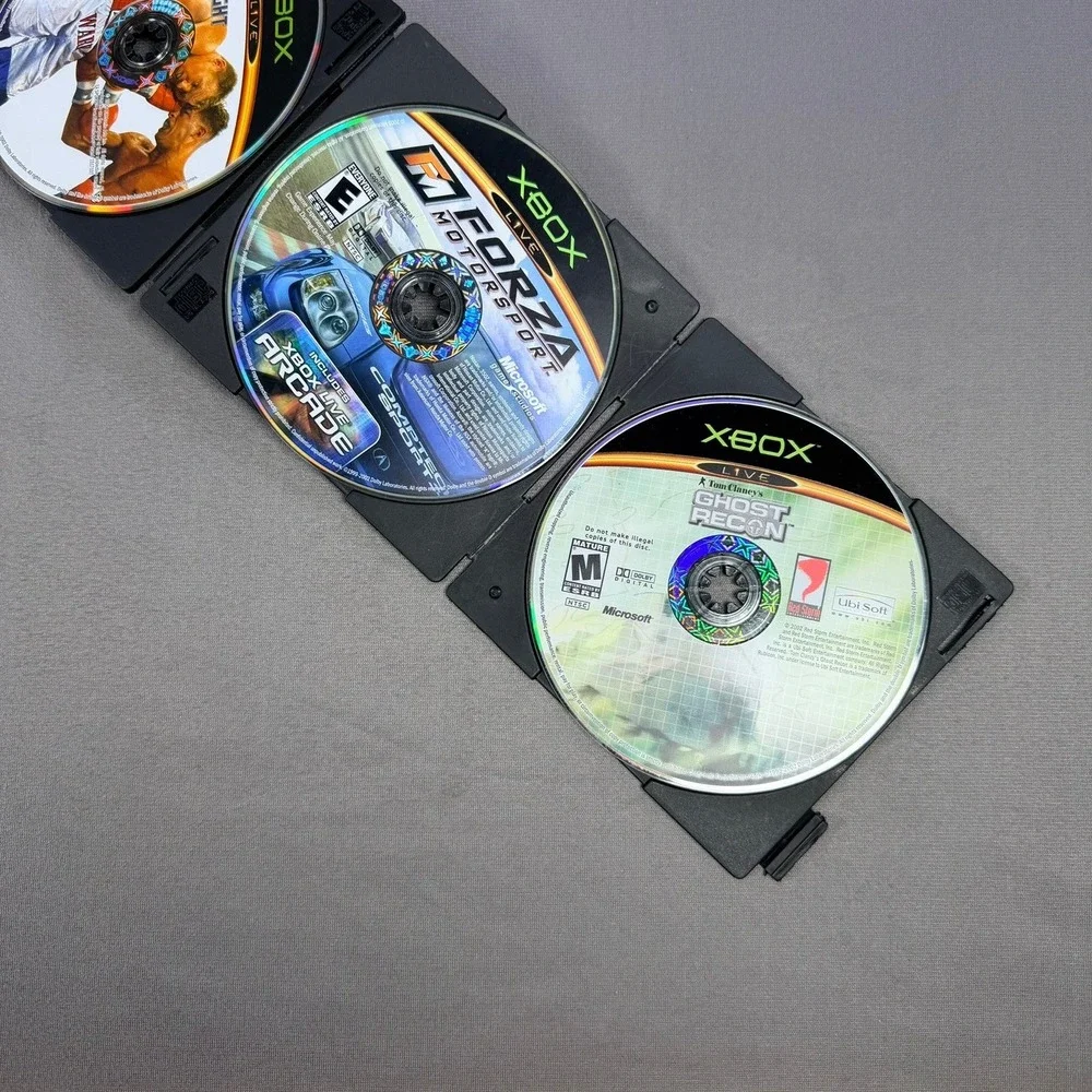 Microsoft Xbox Game Disc Lot 12 Games Multicolor Action Sports Racing Gaming‎